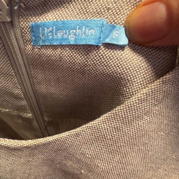 J. McLaughlin Cream Sheath Midi Dress - Picture 8 of 9